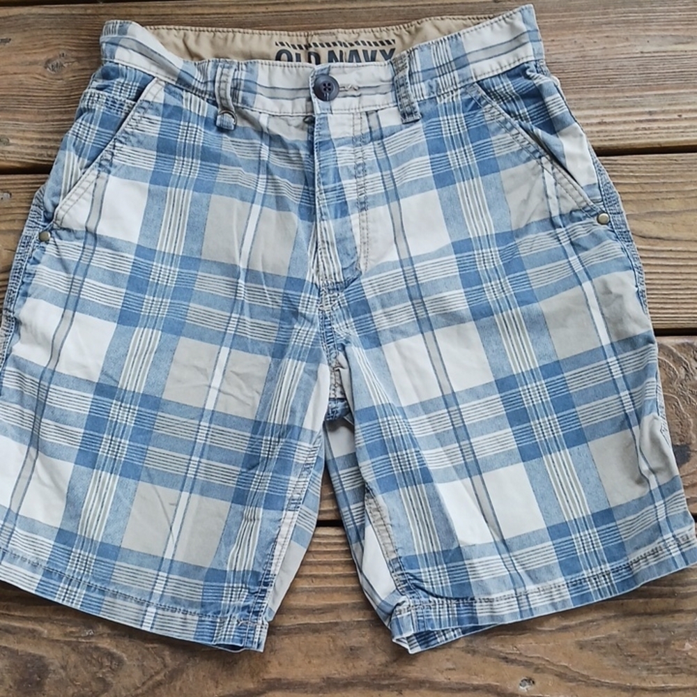Old Navy men's or boys plaid shorts size 28